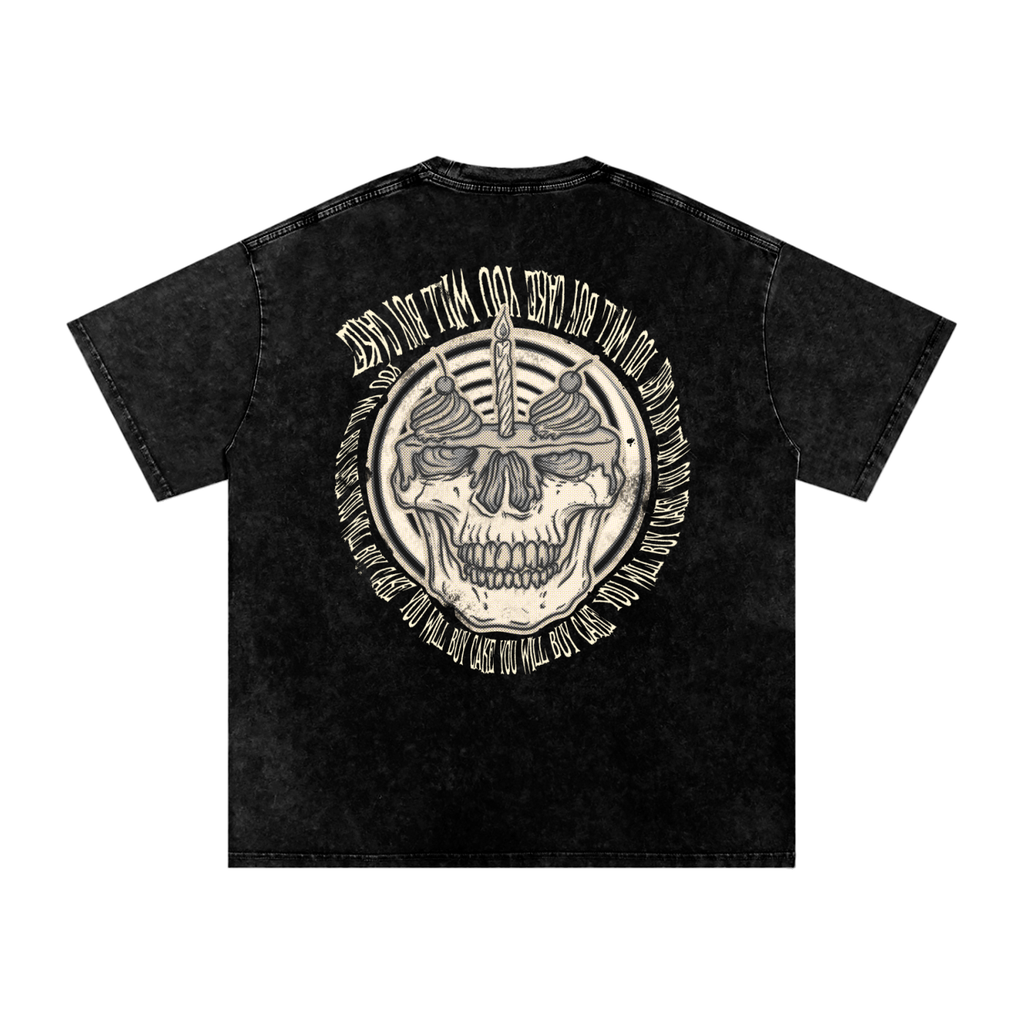 Snow Washed Oversized Cotton T-Shirt